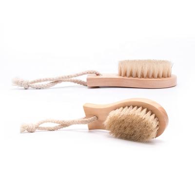 China Dauber Brush Cleaning Wood Shoe Cares Brisle Hair Horse Hair Dauber Sweep Washing Brush For Boots Leather Shoes for sale