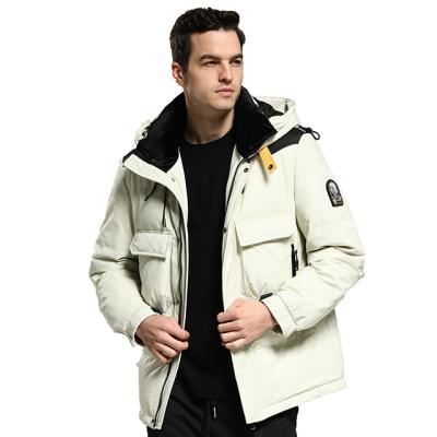 China QUICK DRY 2022 The latest design of winter warm men's long leather down jacket for sale