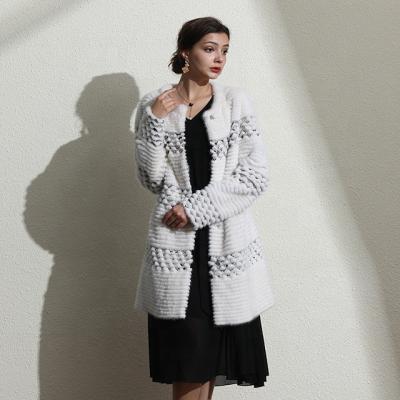 China Anti-wrinkle Fashionable Women's mink coat (custom women's mink coat) for sale