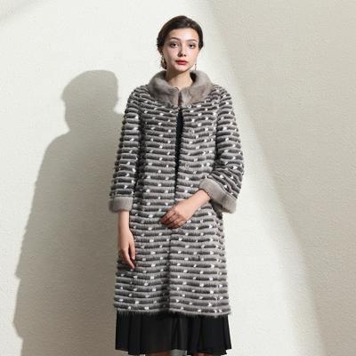 China Anti-wrinkle Fashionable Women's mink coat (custom women's mink coat) for sale