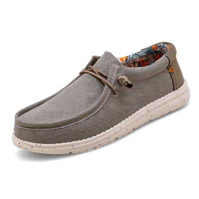 China New Trend Breathable Jean Cloth EVA Sole Casual Walking Loafer Shoes For Man for sale