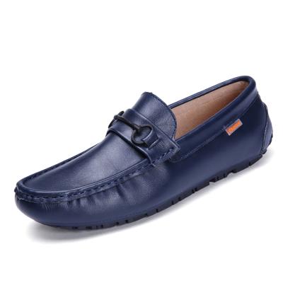 China New Breathable Moccasins Casual Leather Slip On Summer Loafers Breathable Cool Walking Shoes For Man for sale