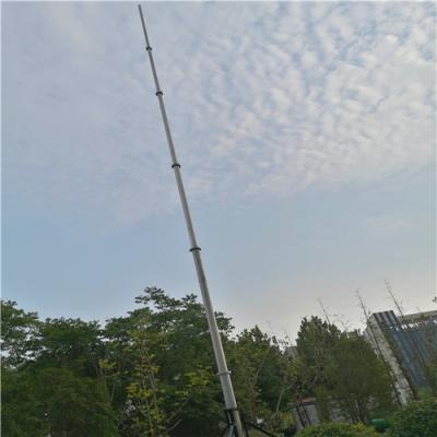 China 3m 15m Alu Duw omhoog Draagbare Telescopische Mast voor Radioantennes Te koop