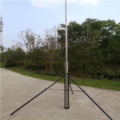 Cina 6063 l'alluminio 12M un CCTV di 4 gambe controlla l'albero universale dell'antenna dell'albero portatile dell'antenna di Palo in vendita