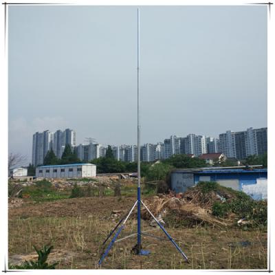 China De Antennemast van Guyedduw omhoog 12M Mast Pole Telescoping Te koop