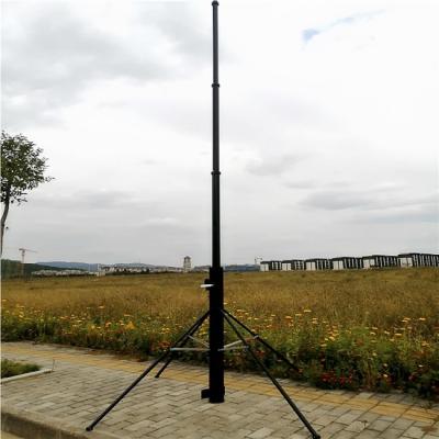 China A mão portátil do tripé levanta o mastro de pouco peso Polo de 6M Antenna Telescopic Mast Alu à venda