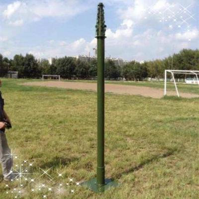 China Guyed Lichtgewichtduw omhoog 18M Aluminium Telescopic Mast Te koop