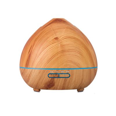 China New Service Above One Power- 2021 Wood Grain Air Humidifier 400ml Remote Control Humidifier Waterless For Household Office for sale