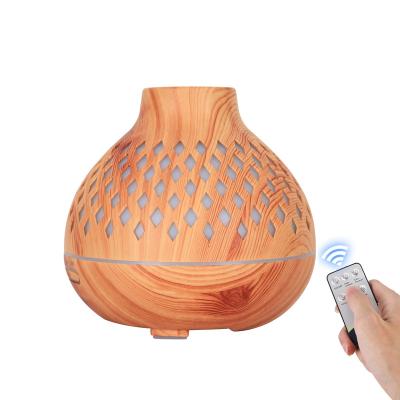 China 2022 Factory Smart Home Appliances Waterless Power-Oil Aroma Diffusers Portable Room Ultrasonic Air Humidifier 400ml With Remote Control for sale