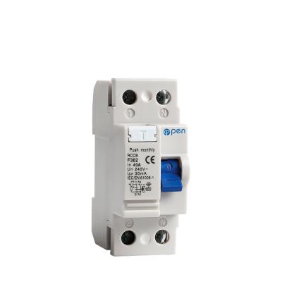 China Manufacturer F360 Low Voltage Residual Current 2 4 Pole A AC Type A A RCCB RCD Circuit Breaker F360 for sale