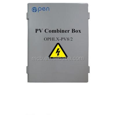 China PV 6 Strings Input 2 Outlets Junction Box Solar Panel System OPHLX-PV6 / 2 / Distribution / Array Combiner for sale