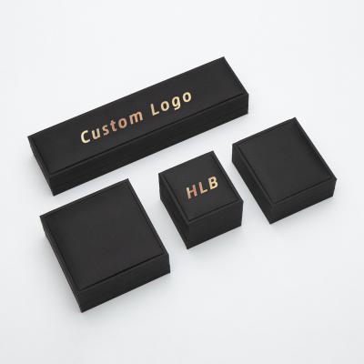 China Custom Logo Eco-friendly Faux Leather Factory Factory Jewelry Box Packaging Set For Jewelry Gift Wholesale for sale