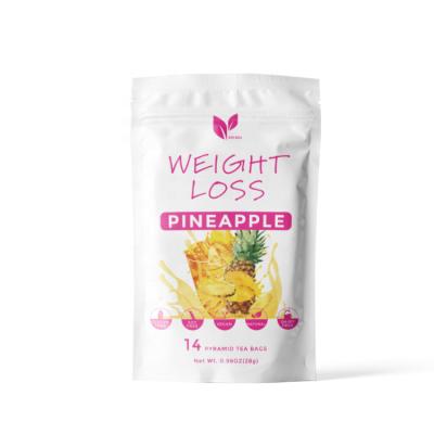 China Low Fat 14 Days And 28days Pineapple Flavors Slimming Tea for sale