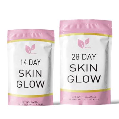 China Low Fat Hot Glow Tea Skin Detox Products Private Label Selling Flat Belly Tea for sale