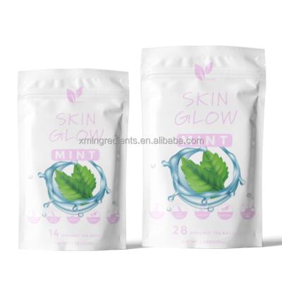 China Low Fat Private Label Customized Beauty Skin Glow Tea with 100% Detox Herbs Herbal Blended Anti Aging Clean Toxins for sale