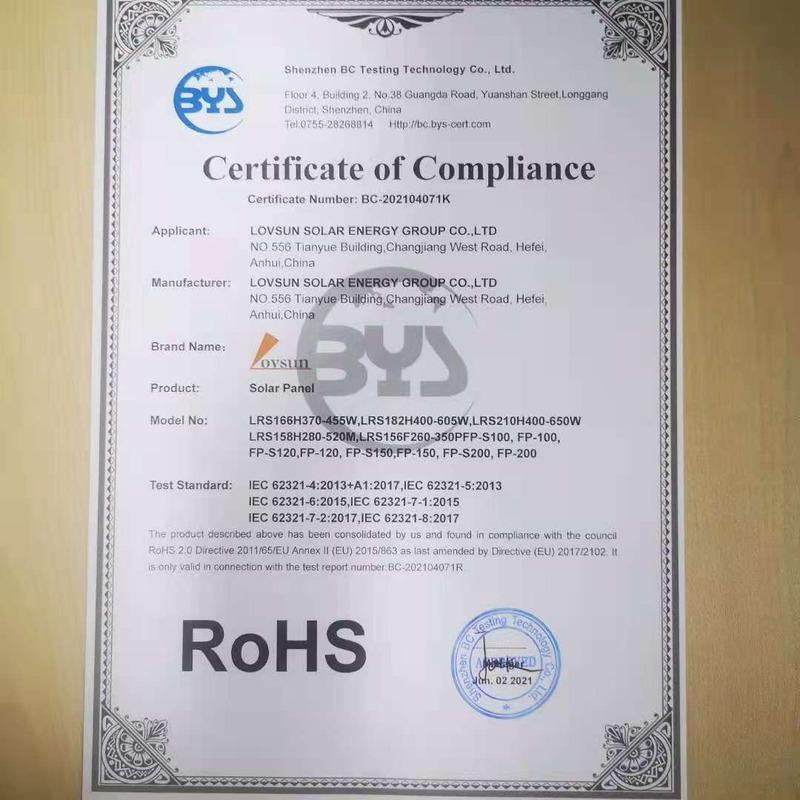 RoHS - Lovsun Solar Energy Group Co., Ltd.