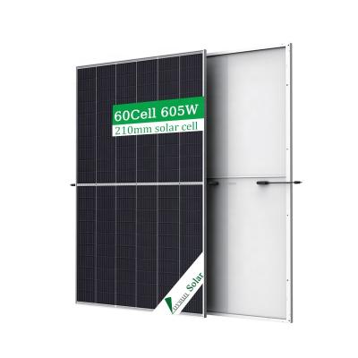 China Lovsun Solar Power System New Arrivals 210MM Half Cut 600W Mono Solar Panel With TUV CE ISO for sale