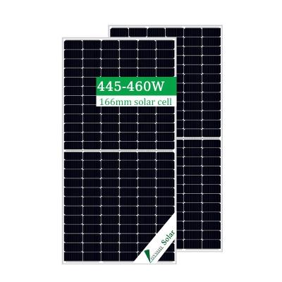 China Good Design 440w 445w 450w Industrial PV Module Lovsun 144 Bifacial Half Double Glass Solar Panel for sale