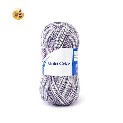 China Hot Selling 50g Abrasion-Resistant Colorful Baby's Milk Cotton Knitting Yarn For Crocheting for sale