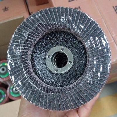 China Durable Metal Backing Fin Disc Grit 60 High End Grit 80 Fin Disc For Polishing Stainless Steel for sale