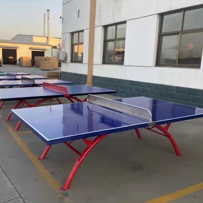 China Training And Compitition Professional Outdoor Ping Pong Tables Rainbow Type for sale