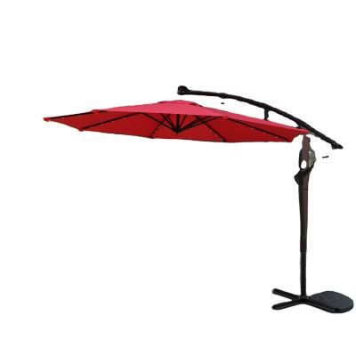 China Contemporary New Style 3m 8 LED Bone Straight Umbrella Sells Well for sale