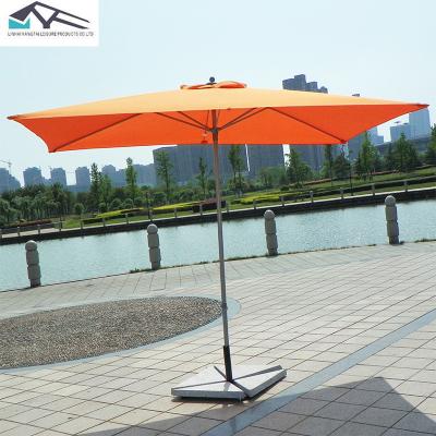 China Outdoor Sun Square Outdoor Furniture Garden Patio Umbrellas Aluminum Parasol for sale