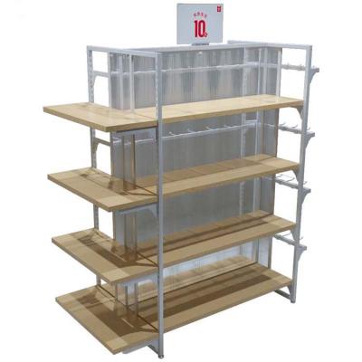 China Double Sided Supermarket Display Stand Supermarket Retail Shelf Shopping Double Sided Display Stand for sale