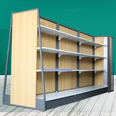 China Double Sided Heavy Duty Supermarket Shelves Display Rack Shelves Supermarket Mall Rack for sale