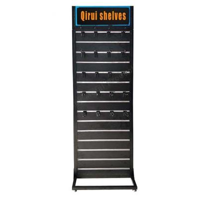 China Good Quality Single Sided Light Duty Supermarket Qirui Metal Shelves Supermarket Equipment for sale