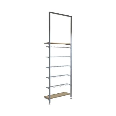 China Single Sided Mall Life Items For Display Single Side Against Wall Grocery Rack for sale