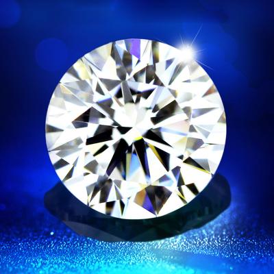 China Fire blues RTS GRA certificate D GG HJ color round shape diamond moissanite stones color set or supplier E-F for sale