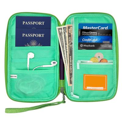 China Fashion Shenzhen Factory Travel Passport Holder Wallet With Phone Pocket for sale