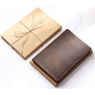 China For a6 credit card handmade gift notebook genuine leather cover for sale