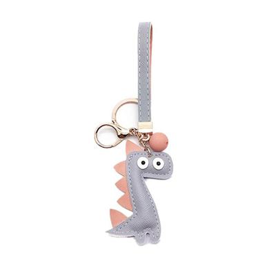 China Fashion design hand made cute animal dinosaur car leather key chain key chain for gifts for sale