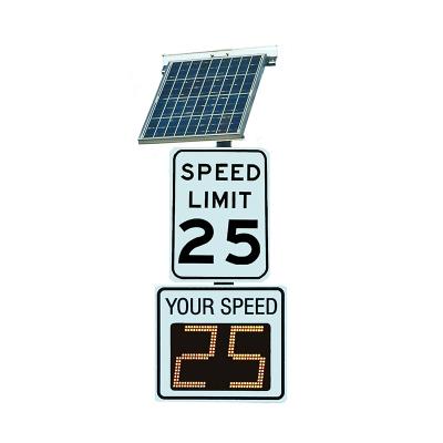 China Road Road Urben Rural Road Your Solar Powered Sign Gauge Traffic Speed ​​Rader Speed ​​Detector Warning Rodar Return Detect Electric Sign Smile for sale