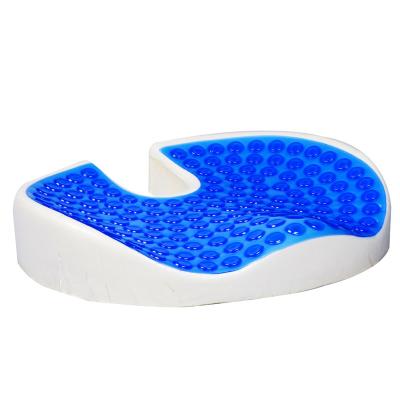 China 2022 Memory Bottom OEM Own Amazon LOGO Honeycomb Booster Massage Gel Memory Foam Pillow Cushion Seat Chair Pads For Office Sitting for sale