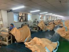 sewing work for 850kg Bulk Empty Dumpy Bags Circular polyethylene With duffle Top