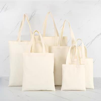 China Who respects the environment; Recyclable; Simple Custom Printed White Reusable Custom Printed Cotton Canvas Foldable Empty Foldable Shopping Bags Cloth Custom With Logo for sale