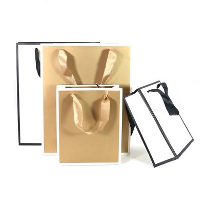 China White Grocery Recyclable Wholesale Recycled Logo Printing Luxury Packaging Manufacturer Christmas Paper Bag Supplier for sale