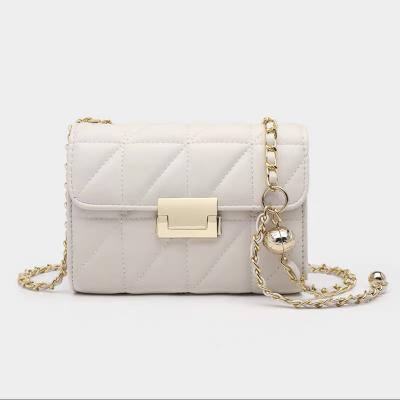 China Cheap Charming Black And White Square Hand Small Designer Girls Waterproof Chain Shoulder Outdoor Mini Clutch Bags For Sale for sale