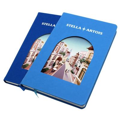 China Cute Cavity Design Diary Hardcover Book PU Leather Diary For Kids Or School Company Advertising for sale