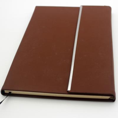 China Different Size Brown Cover Leather Notebook Cheap Factory Direct Custom Manufacturer Hard Cover Notebook With Usb Flash Drive for sale