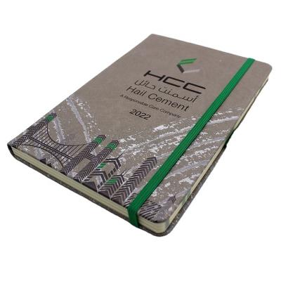 China Classic Professional Custom Hardcover Logo Planning Notebook with Elastic Band and Pen Holder for sale