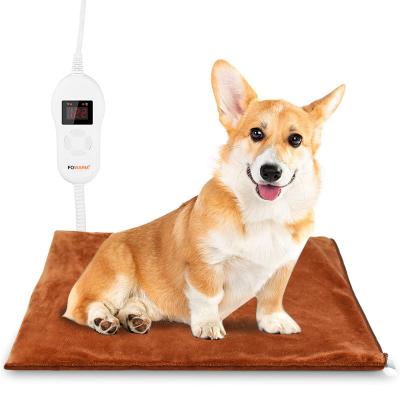 China Sustainable Heated Pet Heating Pad Pet Bed Warmer Mat With Removable Waterproof Cover for sale