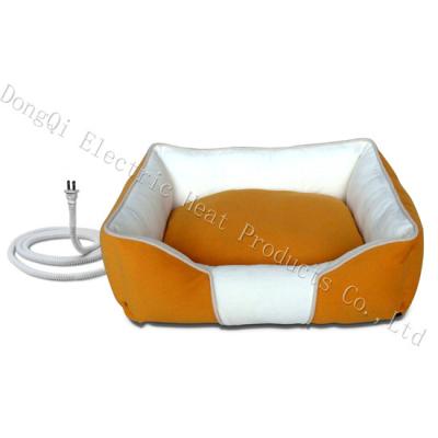 China Home And Car Dual Function Overheat Protection Safe Safe Heated Pet Bed for sale