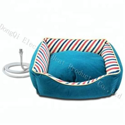 China Winter Pet Supplies Sustainable Dog Cat Bed With Heating Pad for sale