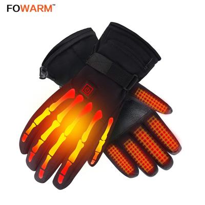 China Bicycle Nylon Waterproof Motorcycle Outdoor Sports Heating Ski Gloves for sale