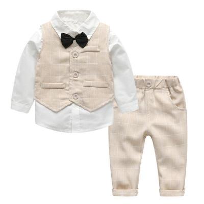 China Formal Spring Europe and the United States baby boys gentlemen cotton vest three-piece set a hair for sale