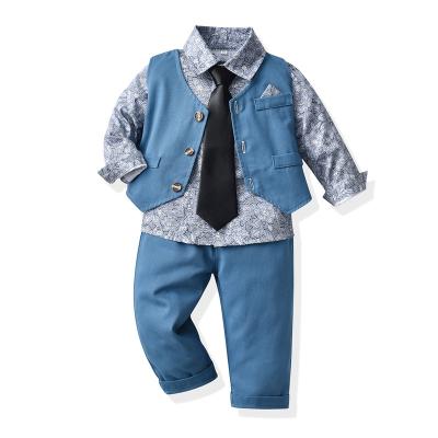 China Formal Children's autumn suit flower boy handsome dress spring and autumn new host performance clothes for sale